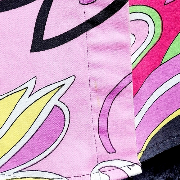 Willow Retro Groovy Funky & Floral Colorful Stretch Blouse Women's (M) - Picture 13 of 13